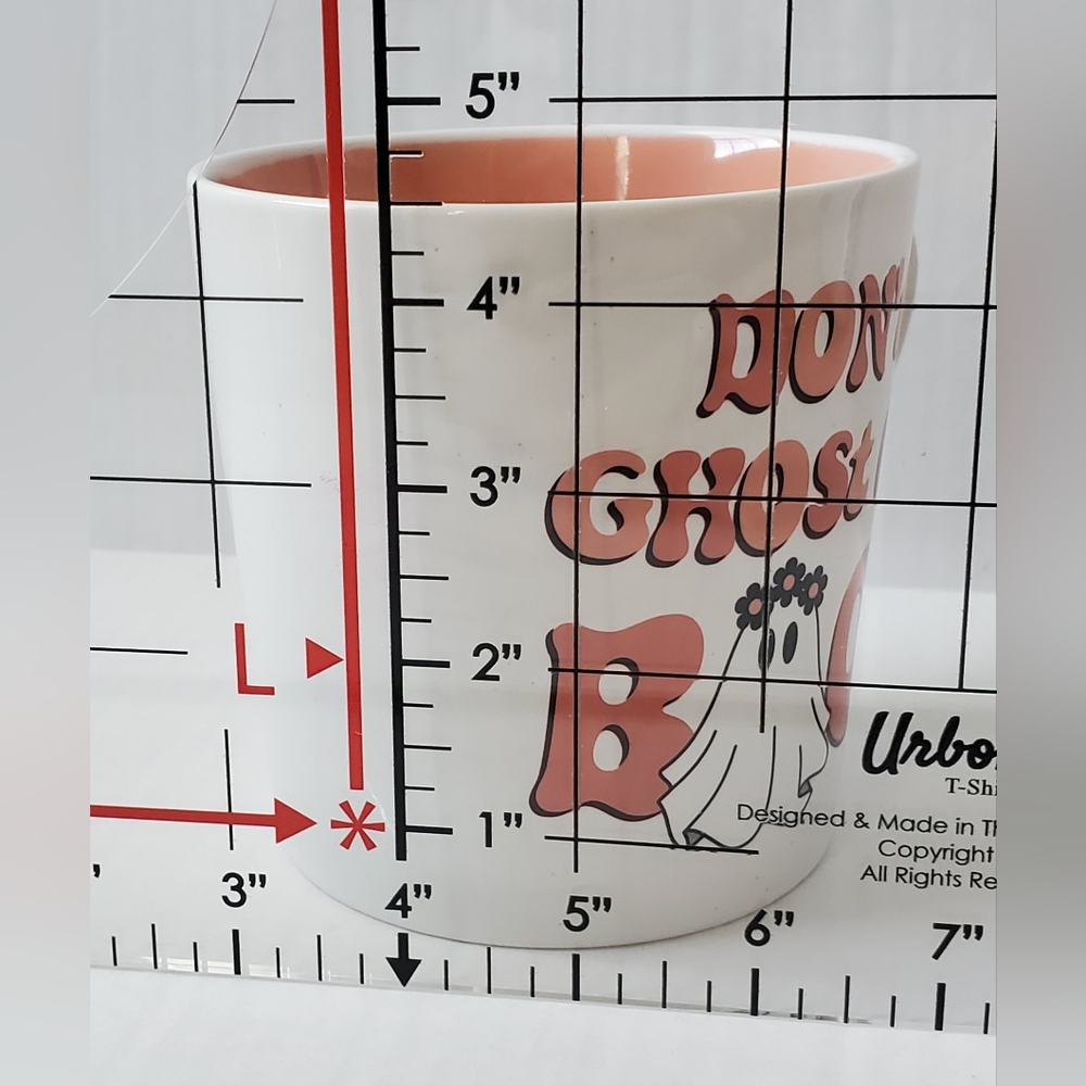 White and Pink Ghost Themed 24oz Mug - Picture 7 of 8